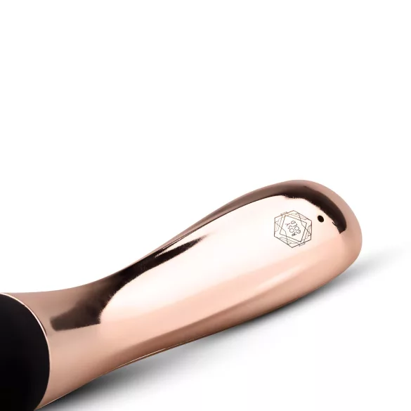Rosy Gold - wand-vibraattori - kaareva, ladattava - ruusukulta