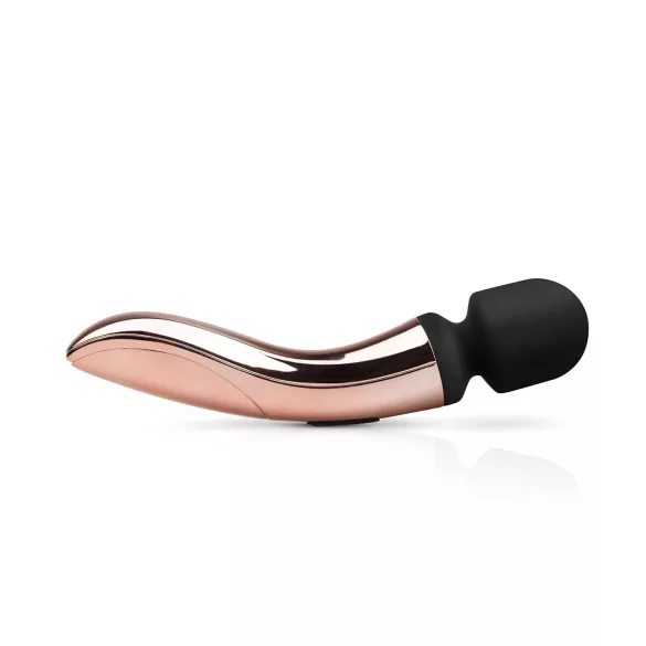 Rosy Gold - wand-vibraattori - kaareva, ladattava - ruusukulta