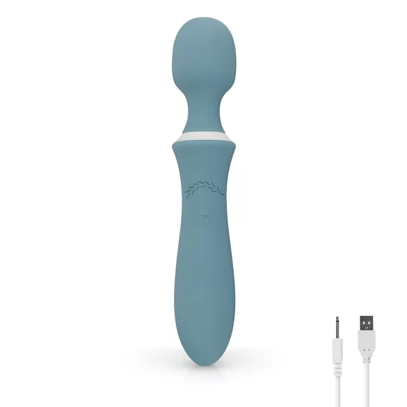 Bloom Orchid Wand - ladattava hierontavibraattori - turkoosi