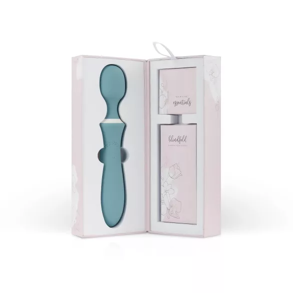 Bloom Orchid Wand - ladattava hierontavibraattori - turkoosi
