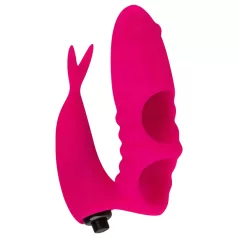 Easytoys - sormivibraattori - 2in1 - pinkki