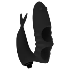 Easytoys Finger - 2in1 sormivibraattori - musta