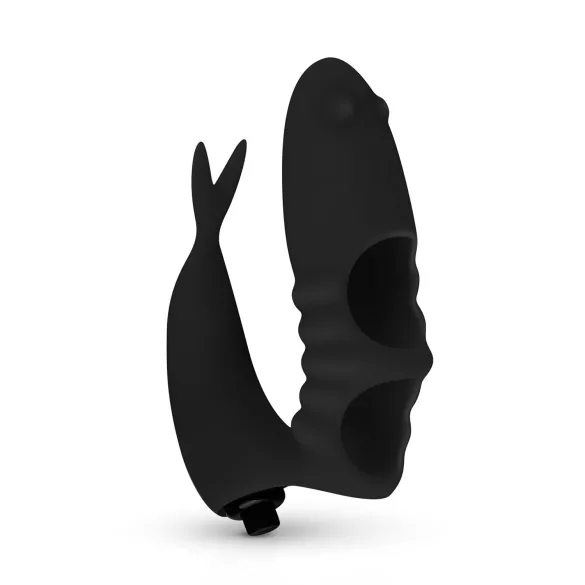 Easytoys Finger - 2in1 sormivibraattori - musta