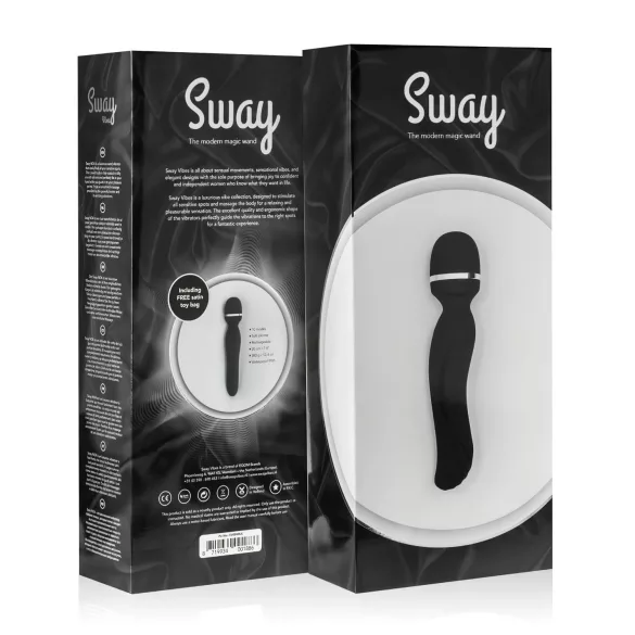 Sway No.4 - ladattava wand-vibraattori - musta