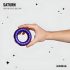 Hueman Saturn - ladattava, vedenkestävä värinäpenisrengas (violetti)