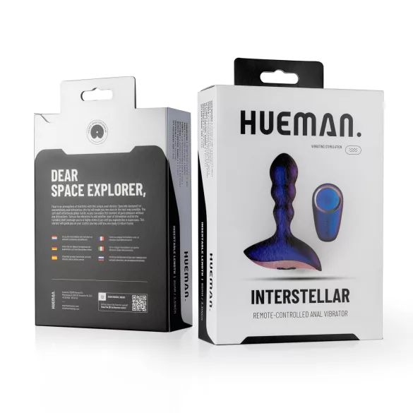 Hueman Interstellar - aaltoileva anaalivibraattori (violetti)