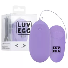   LUV EGG XL - puettava akkukäyttöinen radio-ohjattava vibraatio­muna (violetti)