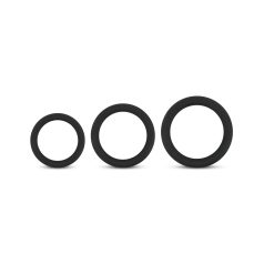 Easytoys Explore Ring - penisrenkaiden setti - 3 kpl - musta