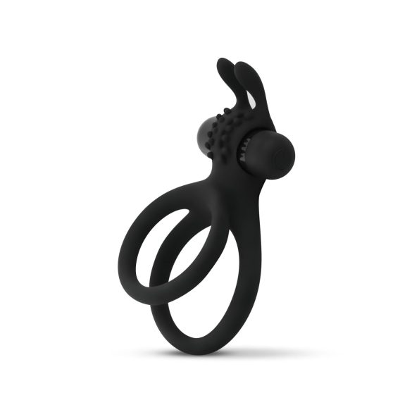 Easytoys Share Ring - värisevä penis- ja kivessormus (musta)