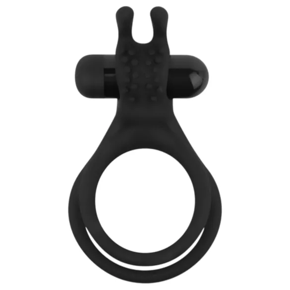 Easytoys - vibro penisrengas ja kivesten rengas - musta