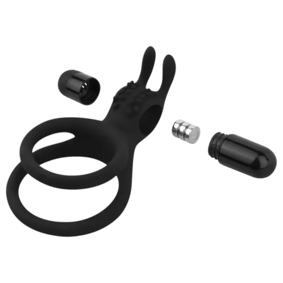 Easytoys - vibro penisrengas ja kivesten rengas - musta