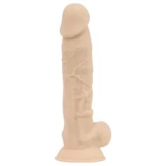   Real Fantasy Ashton - realistinen kivellinen dildo - 20,5 cm - vaalea