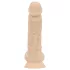 Real Fantasy Ashton - realistinen kivellinen dildo - 20,5 cm - vaalea
