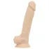 Real Fantasy Ashton - realistinen kivellinen dildo - 20,5 cm - vaalea