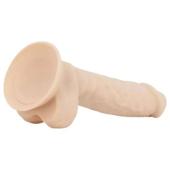 Real Fantasy Ashton - realistinen kivellinen dildo - 20,5 cm - vaalea