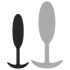 Easytoys Heavy Fulfiller - pieni anaalitappi, 54g (musta)