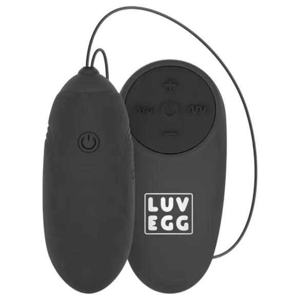 LUV EGG - vibraatiomuna kaukosäätimellä - ladattava - musta