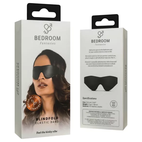 Bedroom Fantasies - silmälappu - keinonahkaa - musta