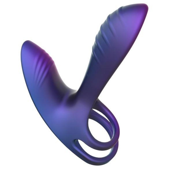 Hueman Infinity Ignite - vibro penis- ja kivestenrengas - violetti