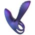 Hueman Infinity Ignite - vibro penis- ja kivestenrengas - violetti