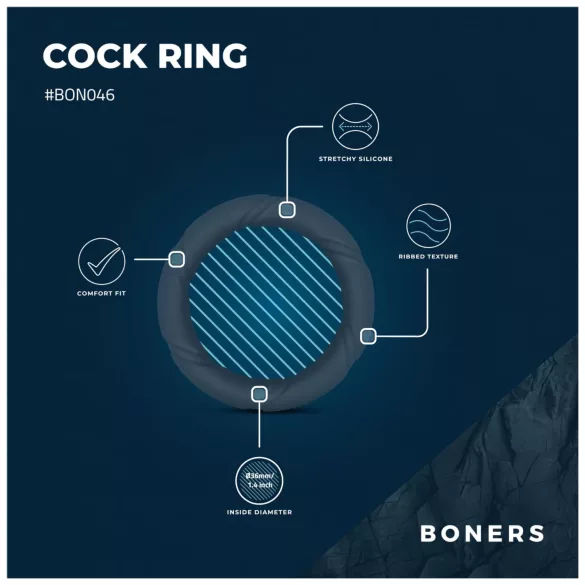 Boners Ergo - penisrengas - silikoni - harmaa