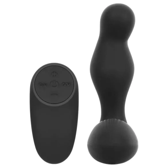 Easytoys Anal Collection - anaalivibraattori kaukosäätimellä - musta