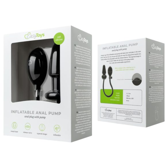 EasyToys - pumpattava anustappi - musta