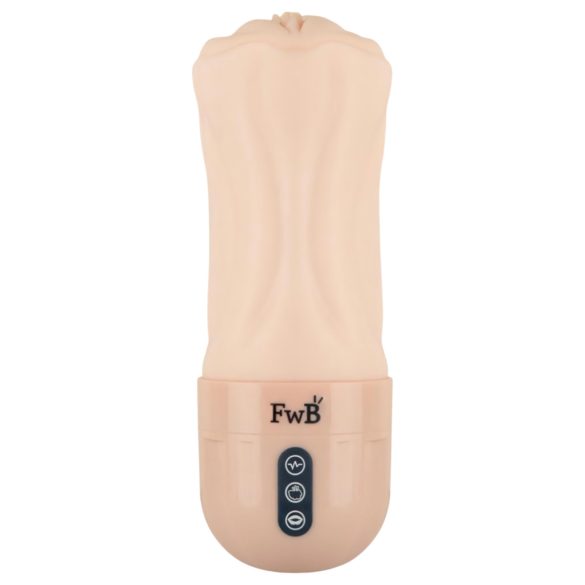 FWB - realistinen, värisevä, imevä tekopimppi (nude)