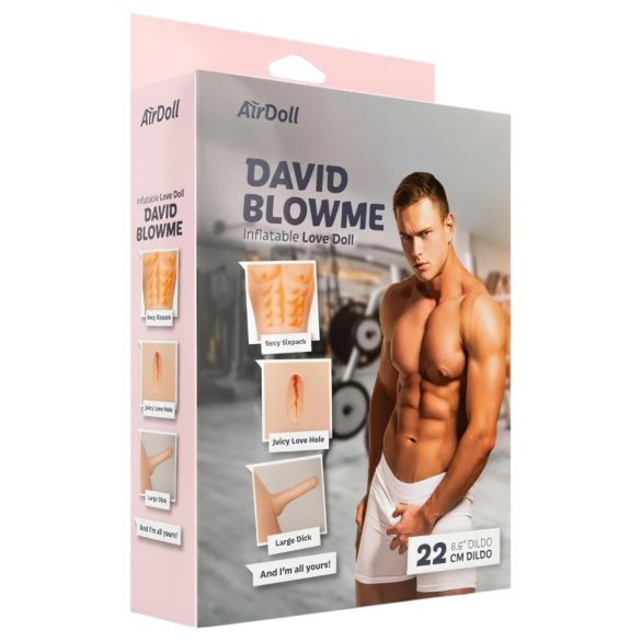 Täytettävä AirDoll David Blowme (natural)