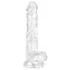 EasyToys - kiveysten dildo - 17 cm - läpinäkyvä