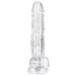 EasyToys - kiveysten dildo - 17 cm - läpinäkyvä