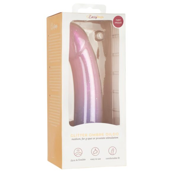EasyToys Mermaid - dildovibraattori - glitter - 19 cm - pinkki