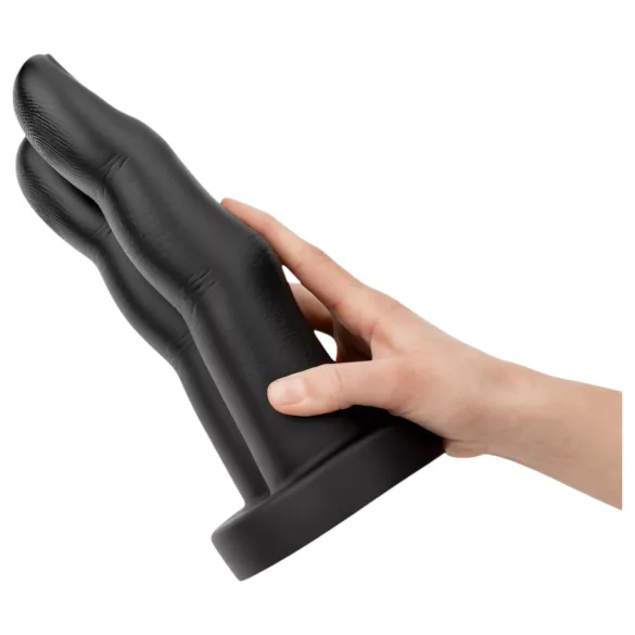 BUTTR Victory - kaksipuolinen anaalidildo - musta