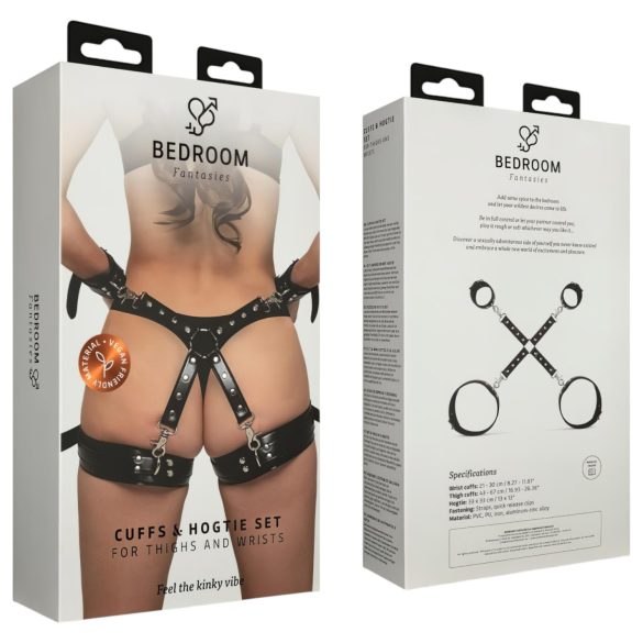 Bedroom Fantasies - käsikahleet ja reisikahleet - musta