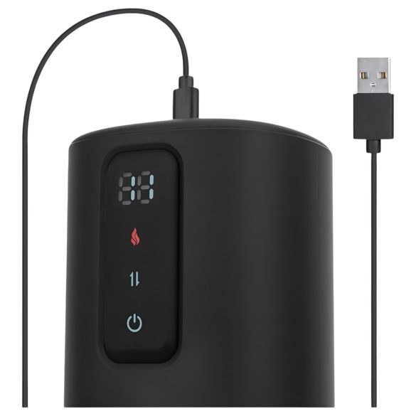 CRUIZR CX11 - lämmitettävä tiukka masturbaattori - musta