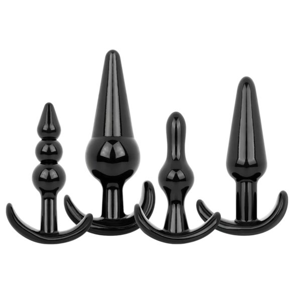 EasyToys - Anaalitulppa-setti - 4-osainen (musta)