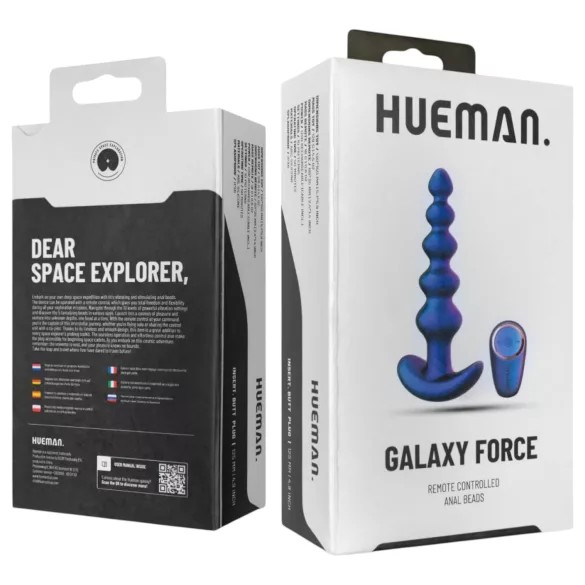 Hueman Galaxy Force - radiokäyttöinen anaalivibraattori (violetti)