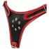 Easytoys - strap-on alushousut kolmella dildolla - musta