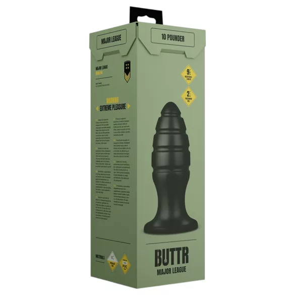 BUTTR Aftershock - jätti anustappi (musta) - 23 cm