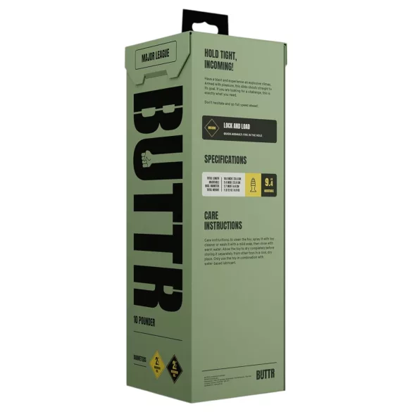 BUTTR Aftershock - jätti anustappi (musta) - 23 cm
