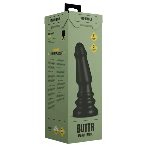BUTTR Tactical II - jätti-anaalitappi (musta) - 26 cm