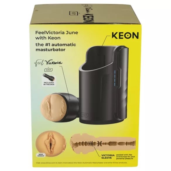Kiiroo Keon Wifi + Victoria June - tekopillu masturbator - vaalea