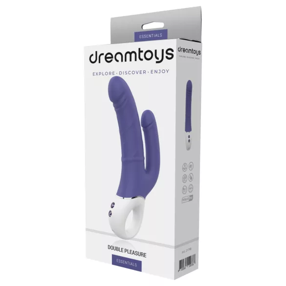 Dreamtoys Essentials - kaksoisvibraattori (liila)