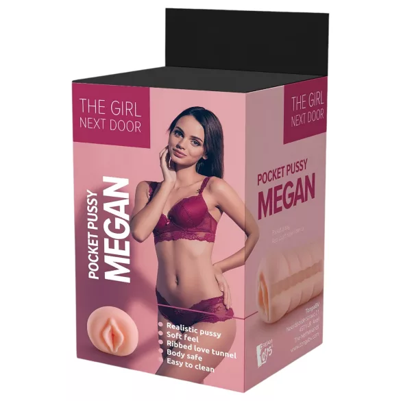The Girl Next Door Megan - tekorealistinen vagina - vaalea