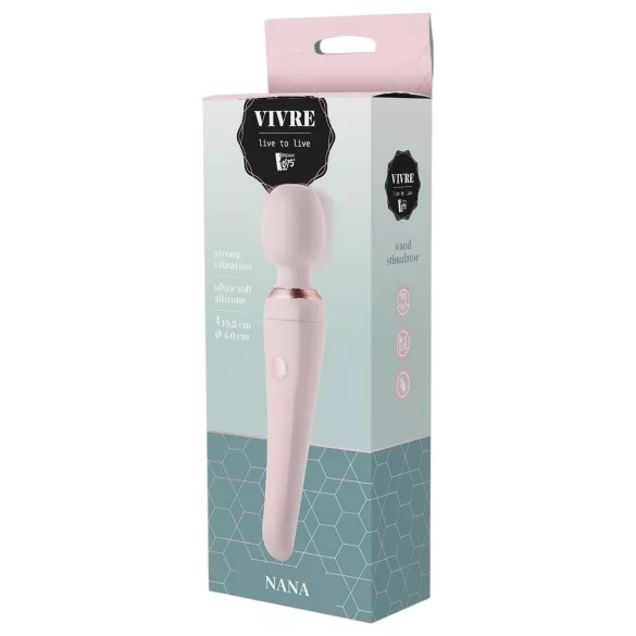 Vivre Nana - ladattava vibraattori - hierova - pinkki