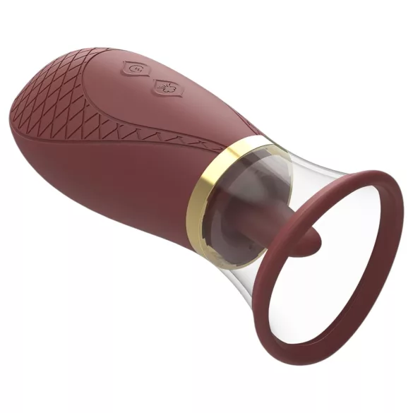 Dreamtoys Roxy - klitoriskiihotin imu ja nuolutoiminto - punainen