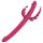 Dreamtoys Anywhere Pleasure Vibe - ladattava neliosainen vibraattori (pinkki)