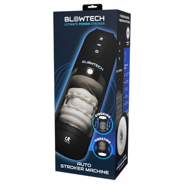 Dreamtoys Blowtech - värinä, ylös-alas liikkuva masturbaattori (musta)