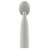 Nude Luna - ladattava mini wand-vibraattori (harmaa)