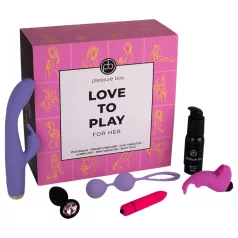   Pleasure Box Love to Play - vibraattorisetti - 6 osaa - pinkki/liila
